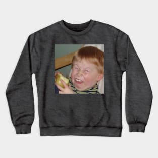 Funny Face Kid Meme Crewneck Sweatshirt